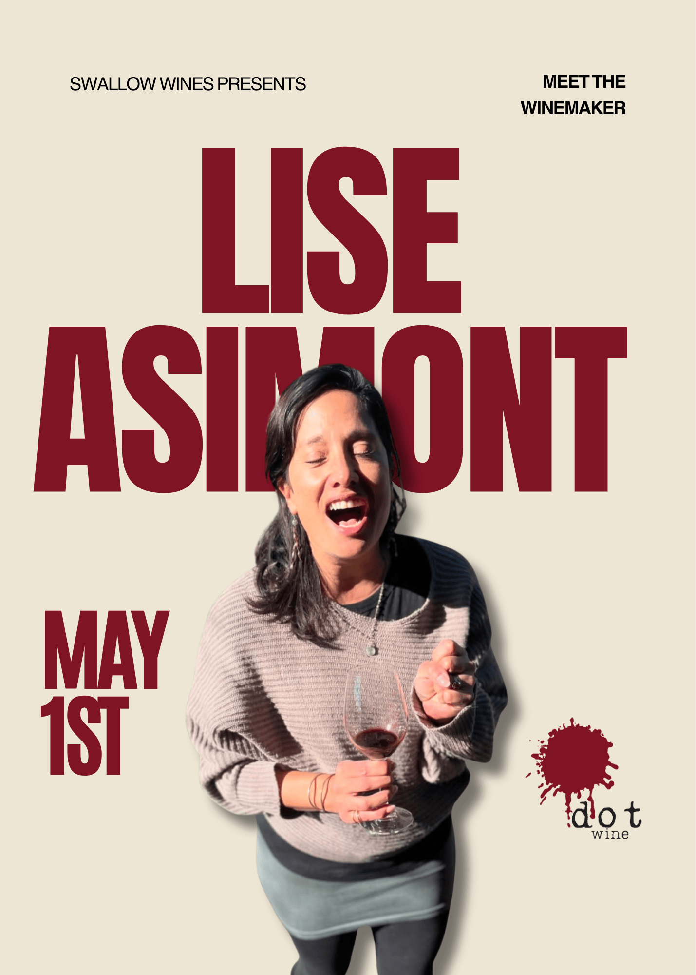 Meet the Winemaker Lise Asimont at Swallow WInes