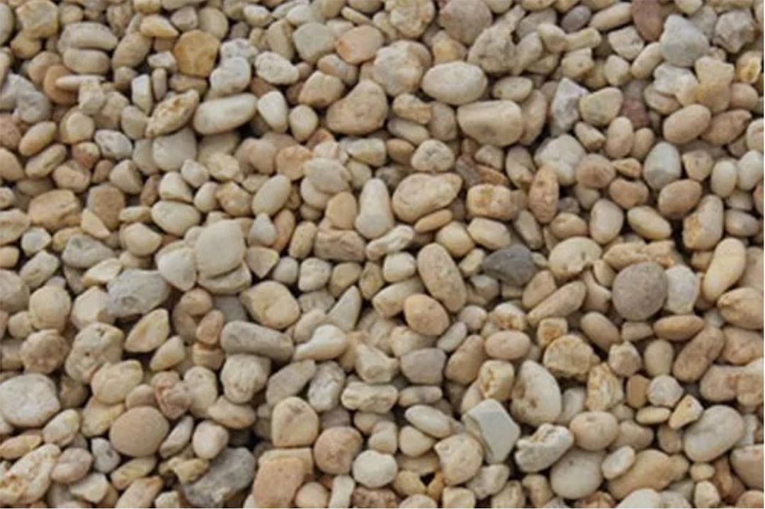 A pile of small rocks sitting on top of each other.