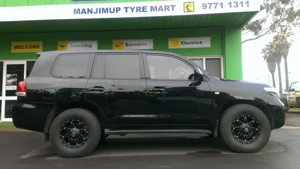 New Tyres in Black SUV — Manjimup, WA — Manjimup Tyre Mart & Auto Electrical Services