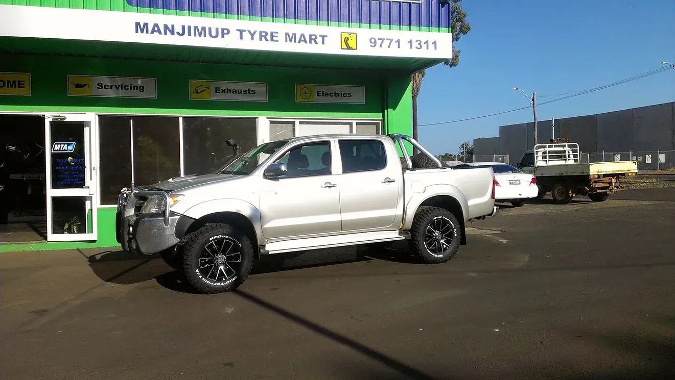 Silver 4X4 New Wheels — Manjimup, WA — Manjimup Tyre Mart & Auto Electrical Services
