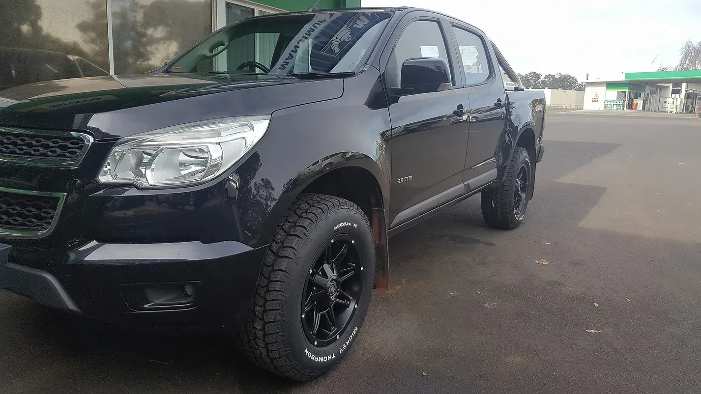 Mickey Thompson Tyres in Black SUV — Manjimup, WA — Manjimup Tyre Mart & Auto Electrical Services