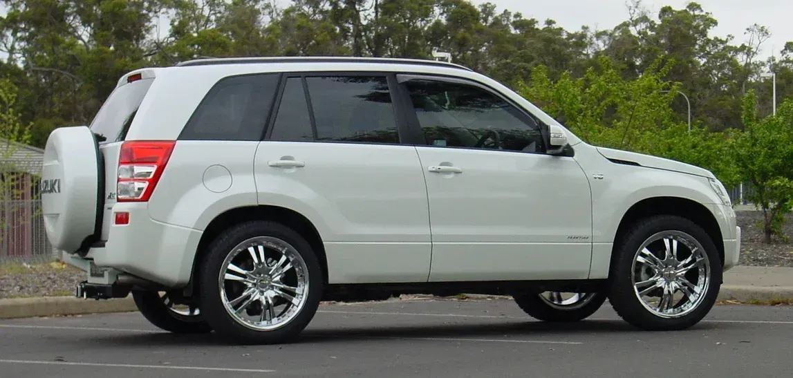 White Suzuki SUV — Manjimup, WA — Manjimup Tyre Mart & Auto Electrical Services