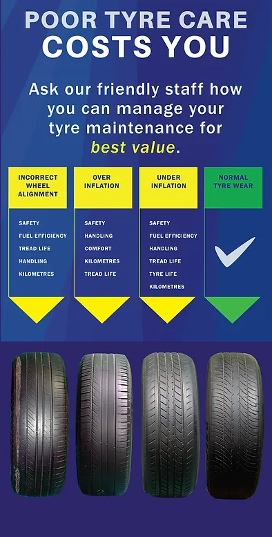 Poor Tyre Care — Manjimup, WA — Manjimup Tyre Mart & Auto Electrical Services
