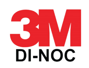The 3m di-noc logo is red and black on a white background.