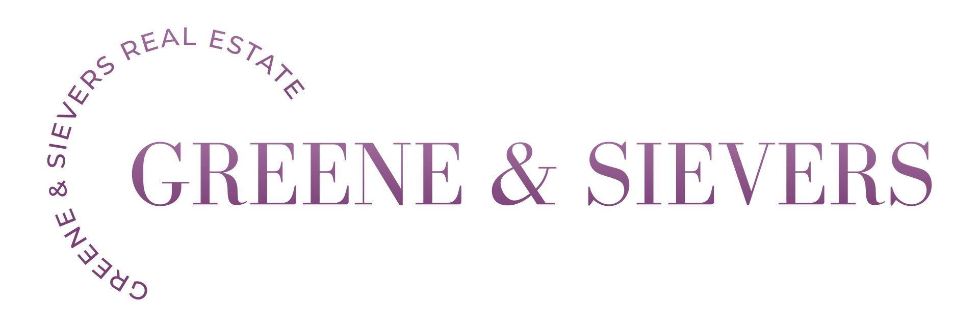 A logo for greene & sievers real estate