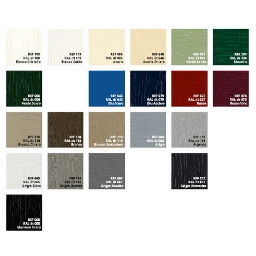 gamma colori 100% infissi