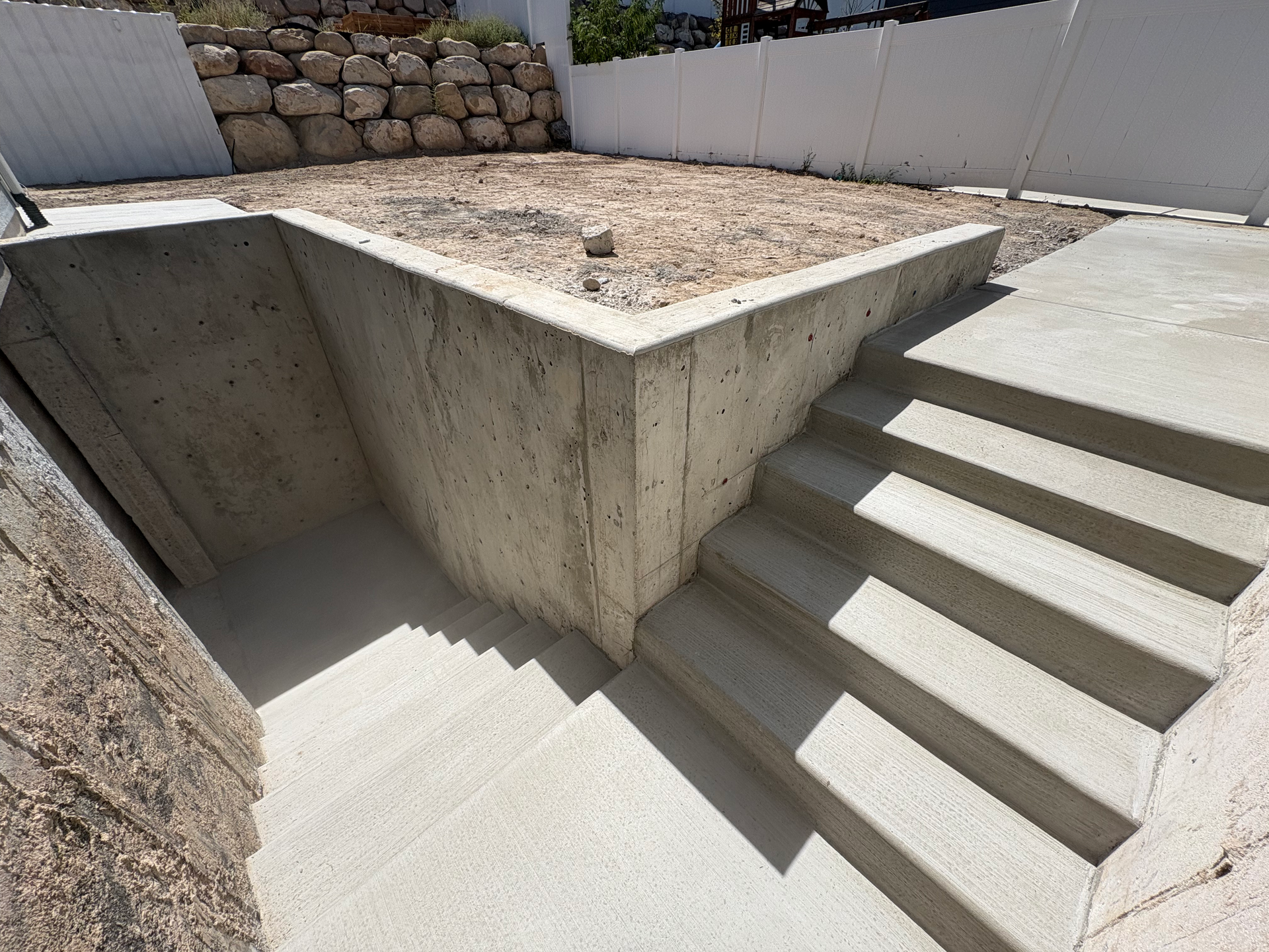 Concrete Basement Walkout