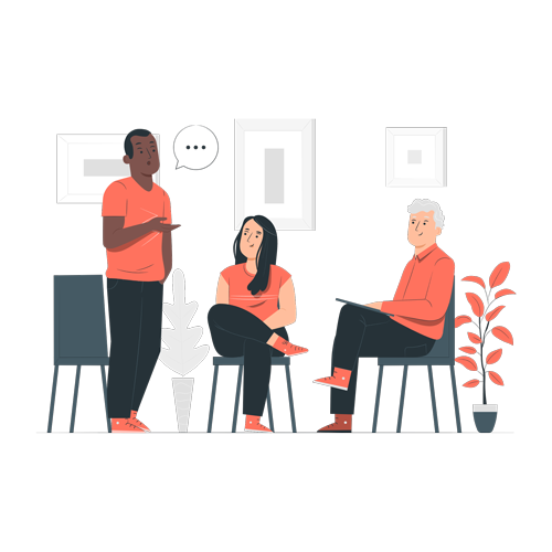 a group of people are shaking hands with each other .