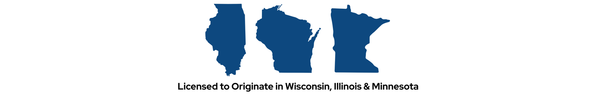 Blue outlines of Illinois, Wisconsin, and Minnesota.