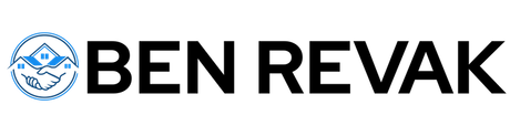 Logo with house and handshake icon,
