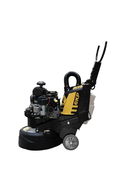 A black and yellow machine with wheels on a white background.