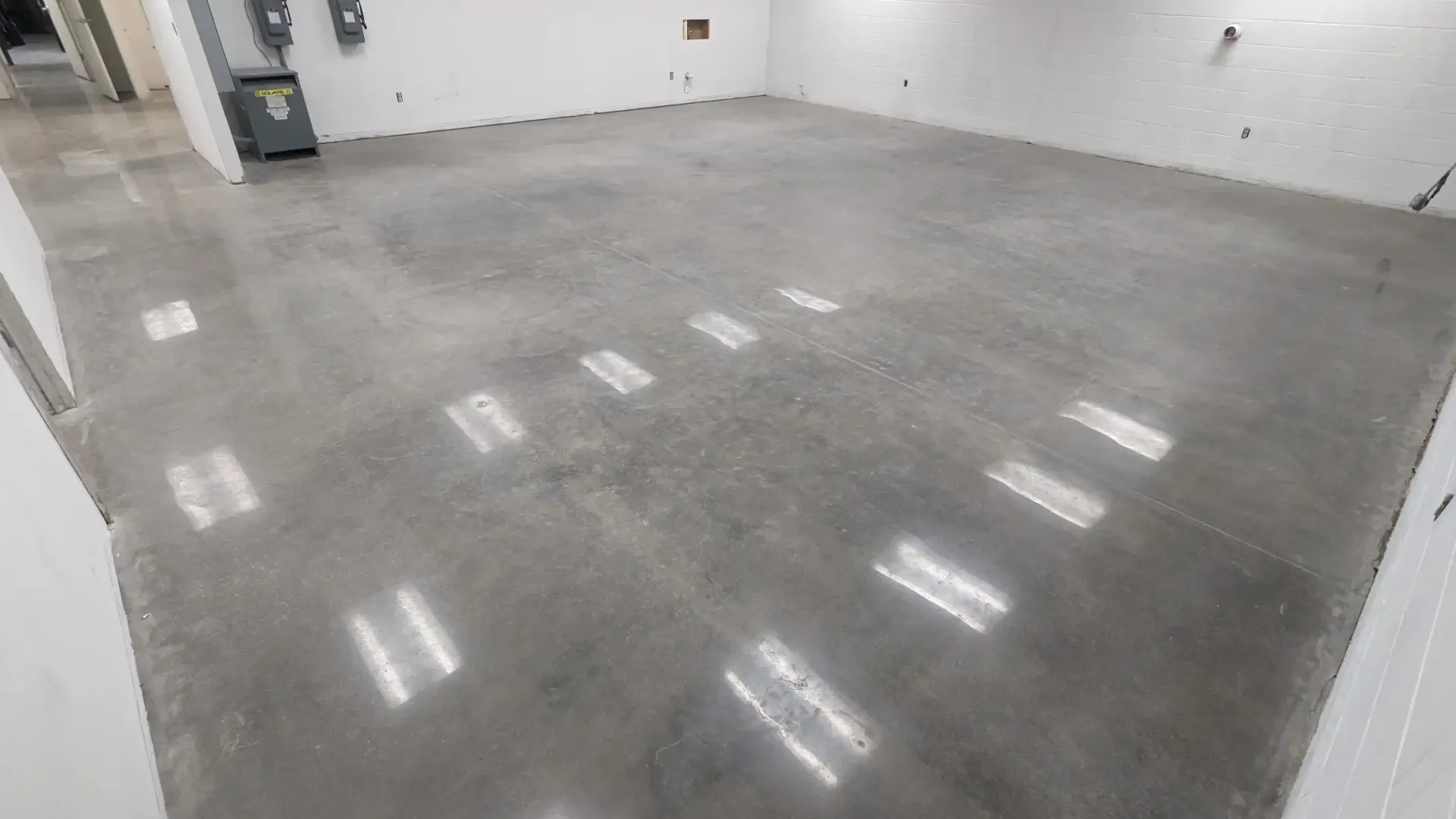 Zachary Daniel Concrete completed polished concrete refinishing in Anderson, South Carolina.