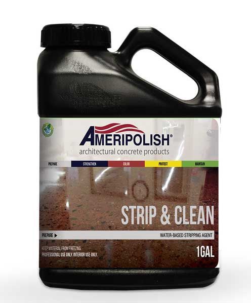 A bottle of ameripolish strip and clean