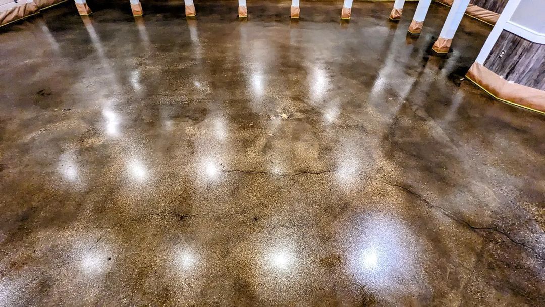Stained Concrete floor in Greenville, SC