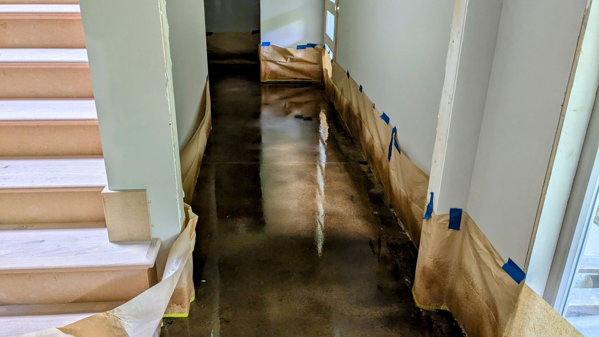 Stained Concrete floor in Greenville, SC