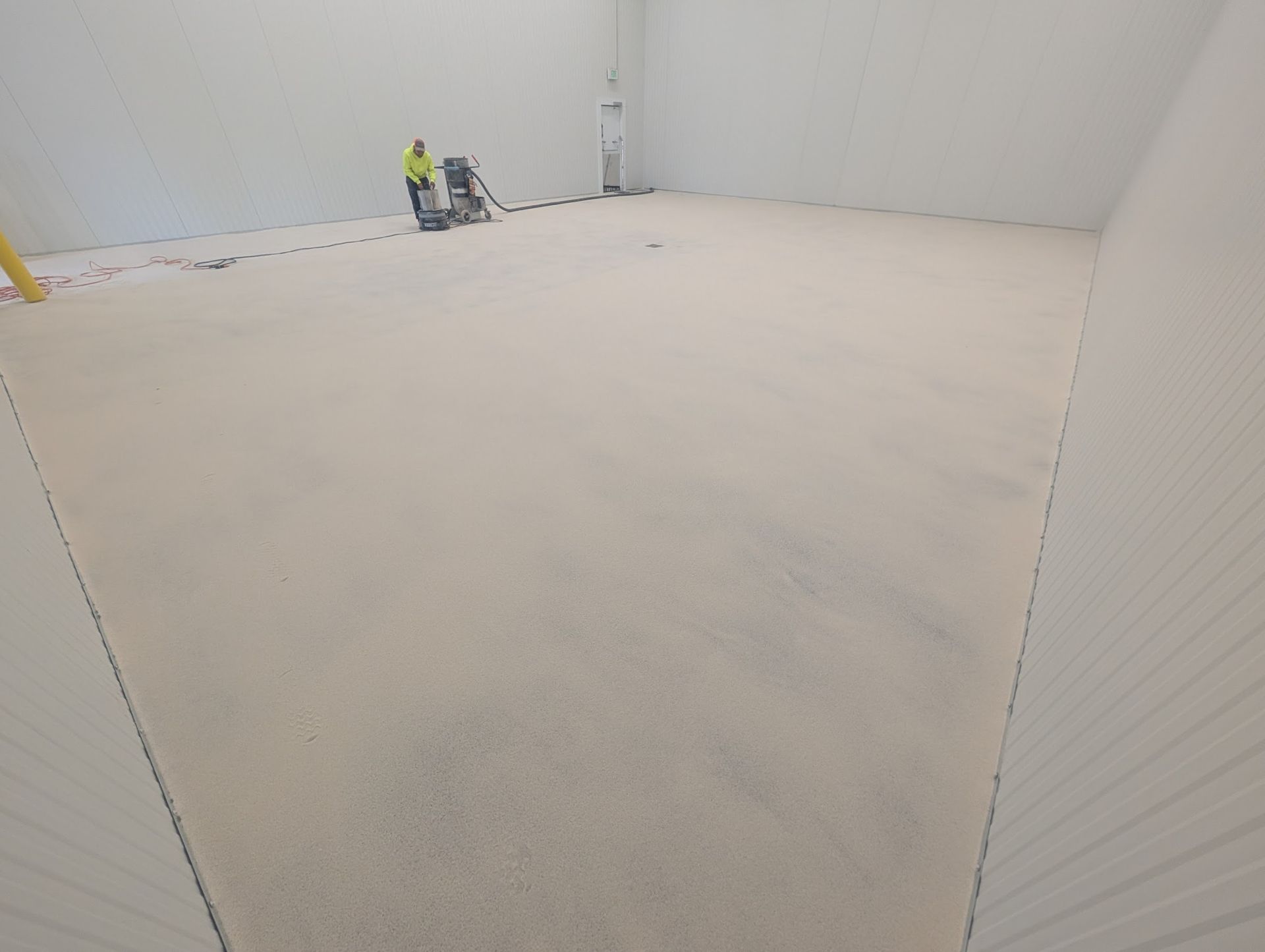 Zachary Daniel Concrete installed black metallic epoxy flooring for a garage in Concord, North Carolina.