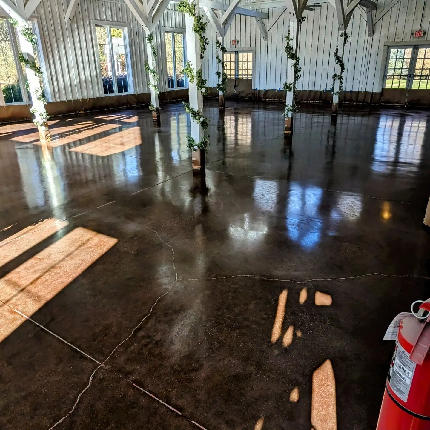 Stained Concrete floor in Greenville, SC