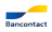 Het Bancontact-logo, met een donkerblauw parallellogram aan de linkerkant en een geel parallellogram aan de rechterkant.