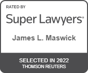 James Maswick Super Lawyer badge recognized as a rising star.