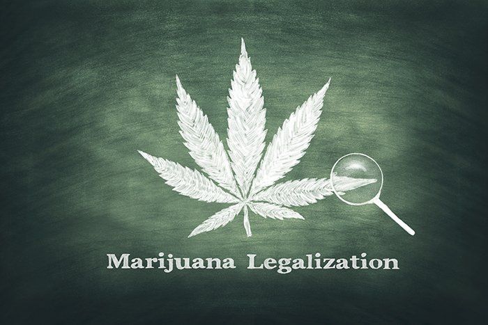 Marijuana Legalization flag with a Marijauna leaf on it