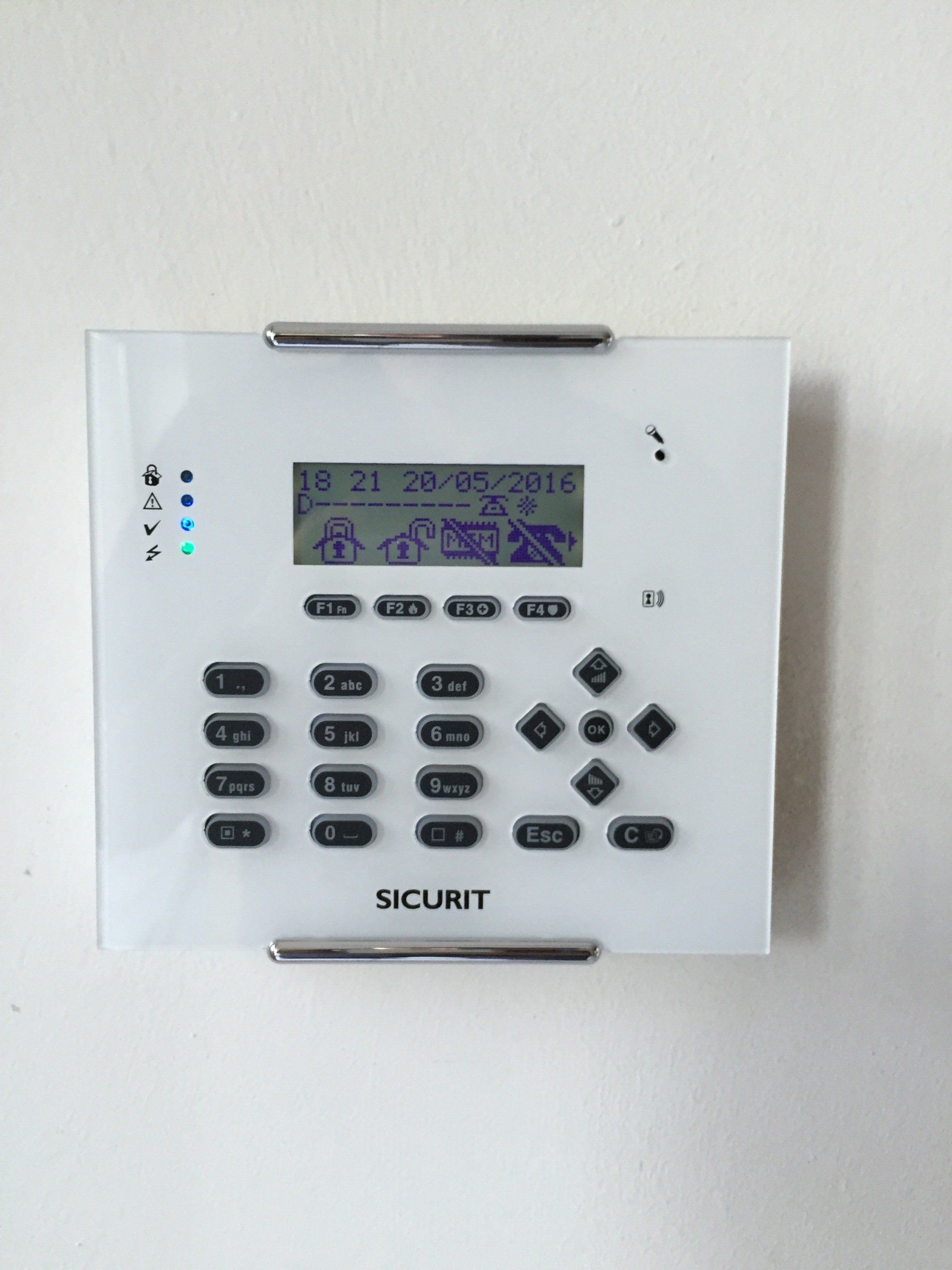 Tastiera per allarme antintrusione