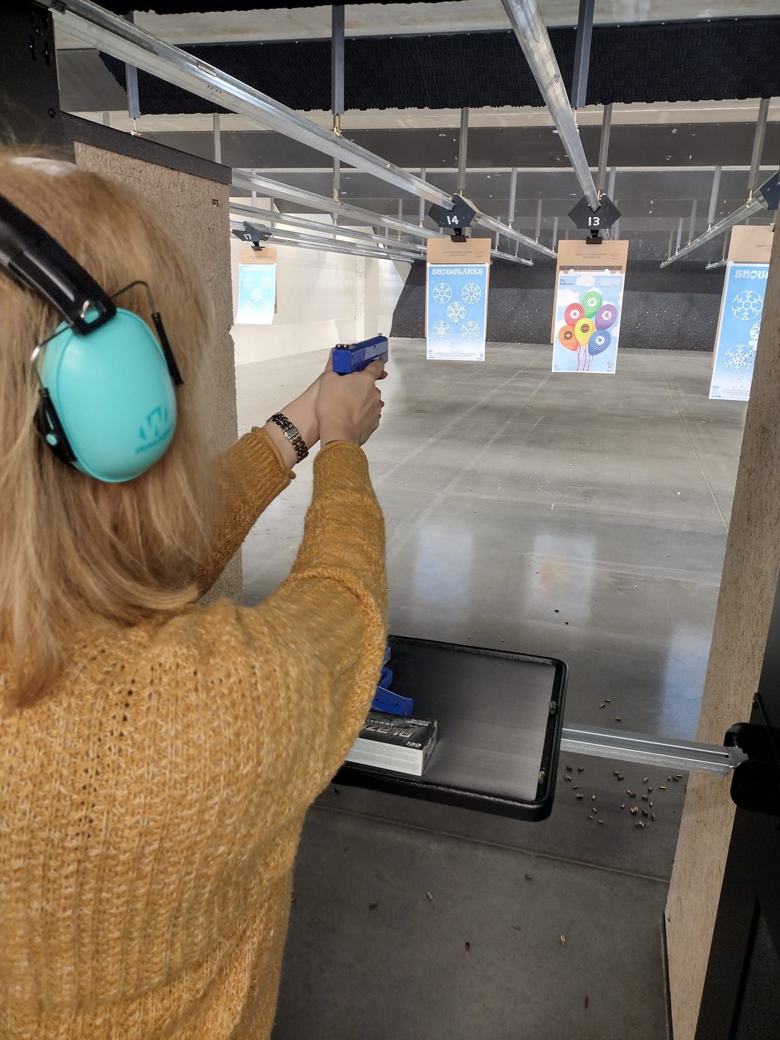 Girl Practicing At Shooting Range | McKinney, TX | The Range in McKinney