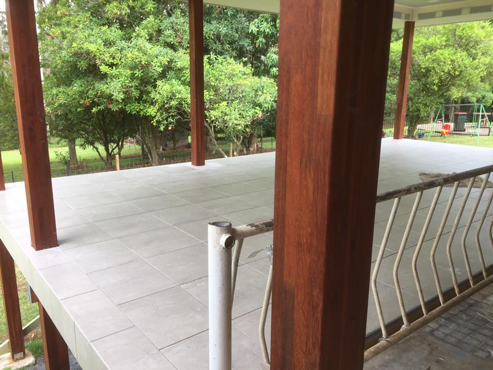 Deck with Tiling — Tiling and Waterproofing in Coffs Harbour, NSW