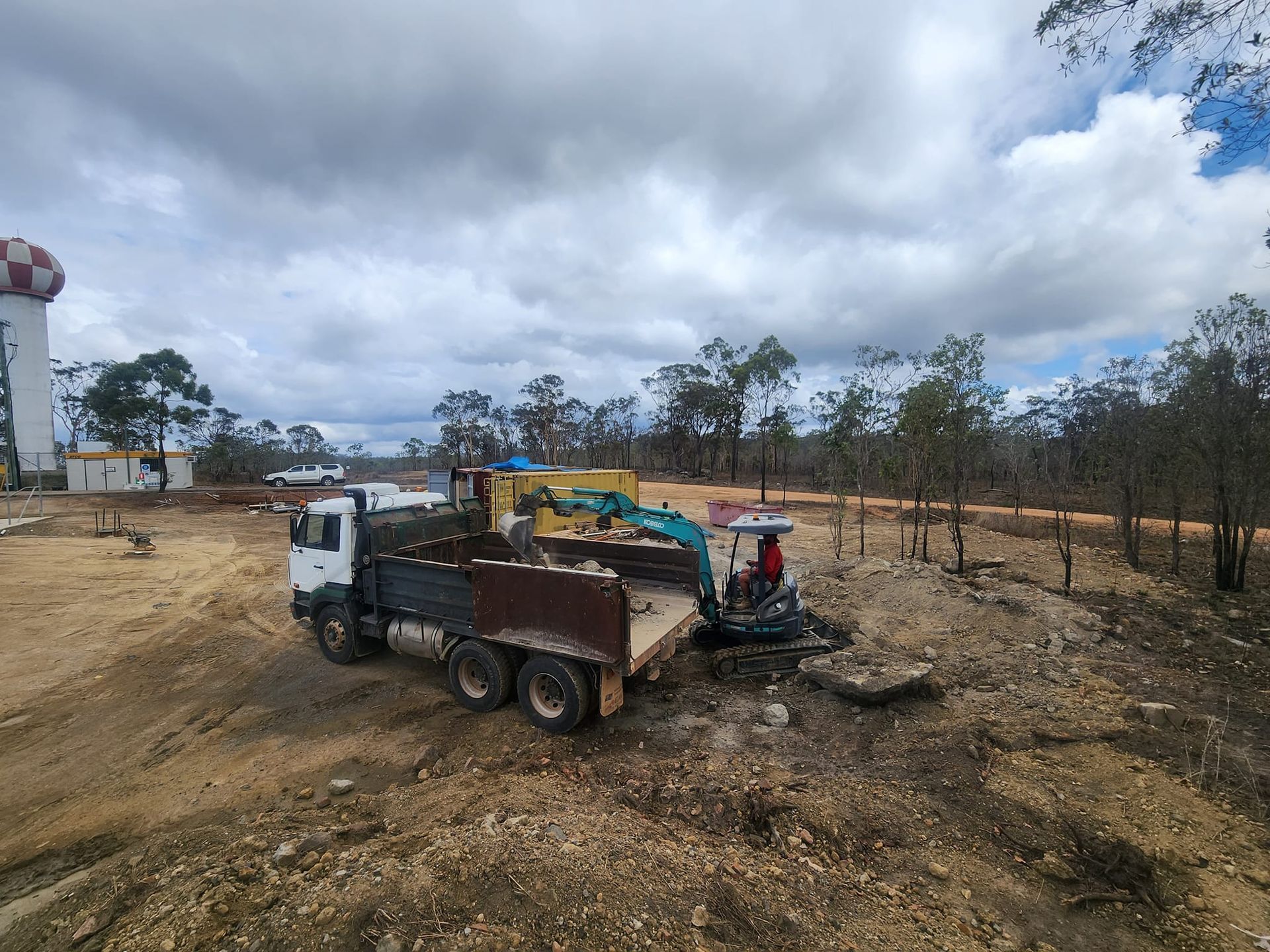 Truck Being Loaded — AGM HIRE NQ in Kirwan, QLD