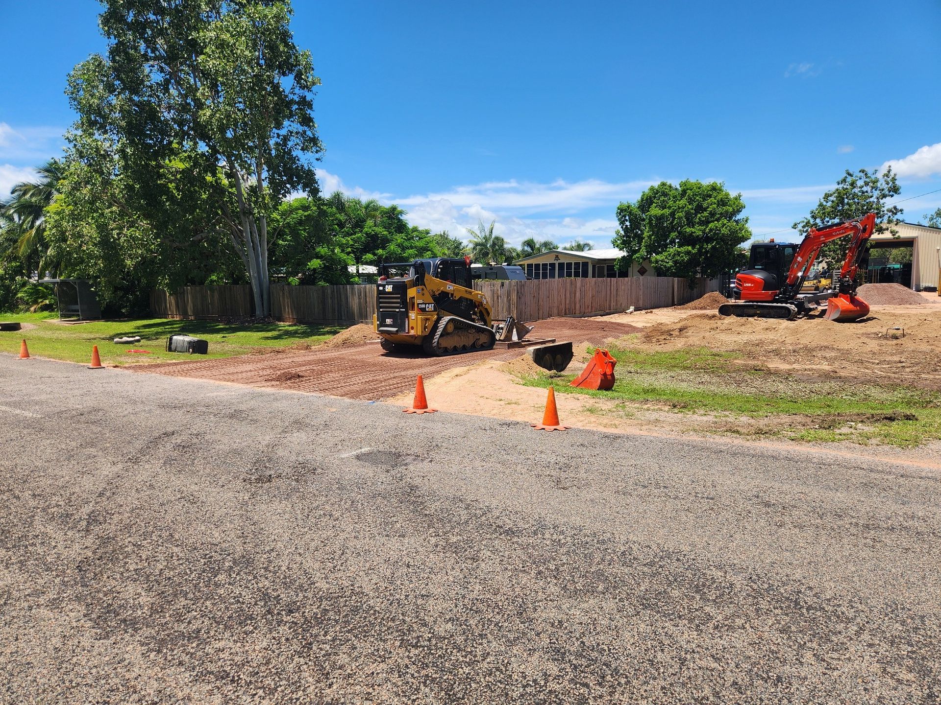 Construction Site With a Skid Steer — AGM HIRE NQ in Kelso, QLD