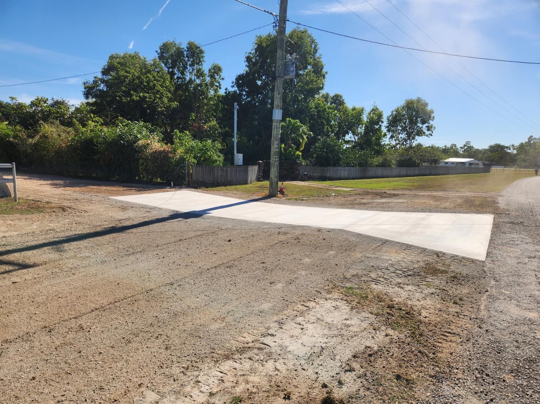 Gravel Road Intersection With a Driveway Concrete — AGM HIRE NQ in Kirwan, QLD