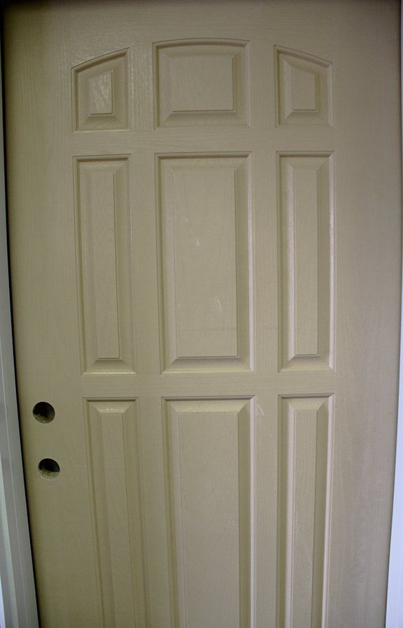Nine panel entry door
