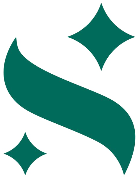 Teal stylized 