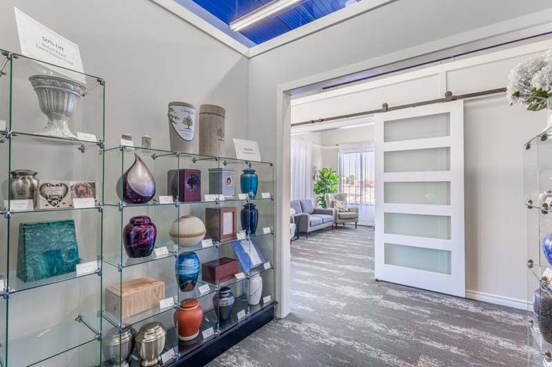 Showroom Interior view of Affordable Burial & Cremation in Hamilton, CA