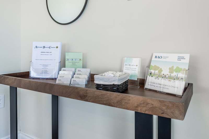 Interior view of Affordable Burial & Cremation in Hamilton, CA