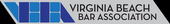 A logo for the virginia beach bar associatio.