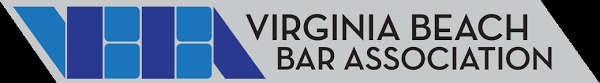 A logo for the virginia beach bar associatio.