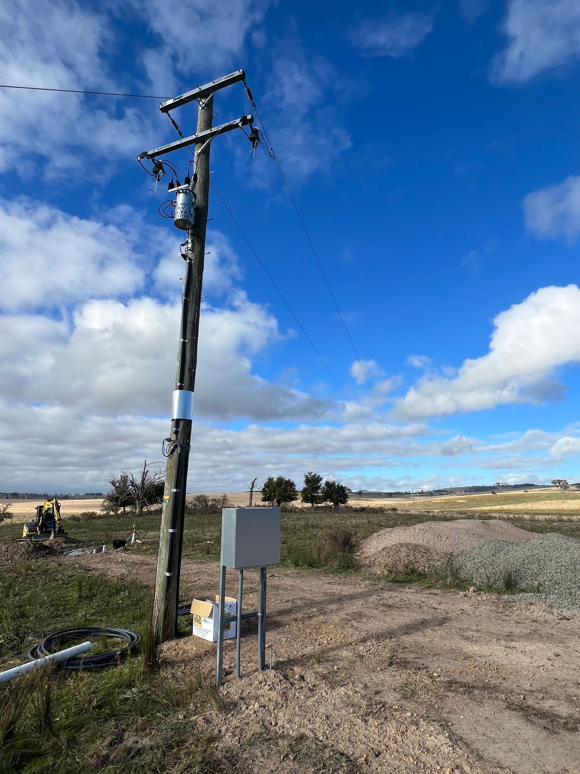A Telephone Pole in the Middle of a Dirt Field — One Group Industries Pty Ltd in Bathurst, NSW
