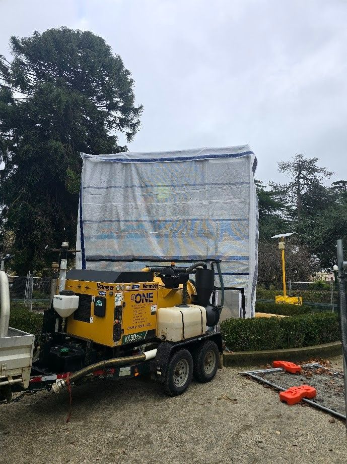 A Asphalt Crack Sealing Machine with A Translucent Enclosure — One Group Industries Pty Ltd in Bathurst, NSW