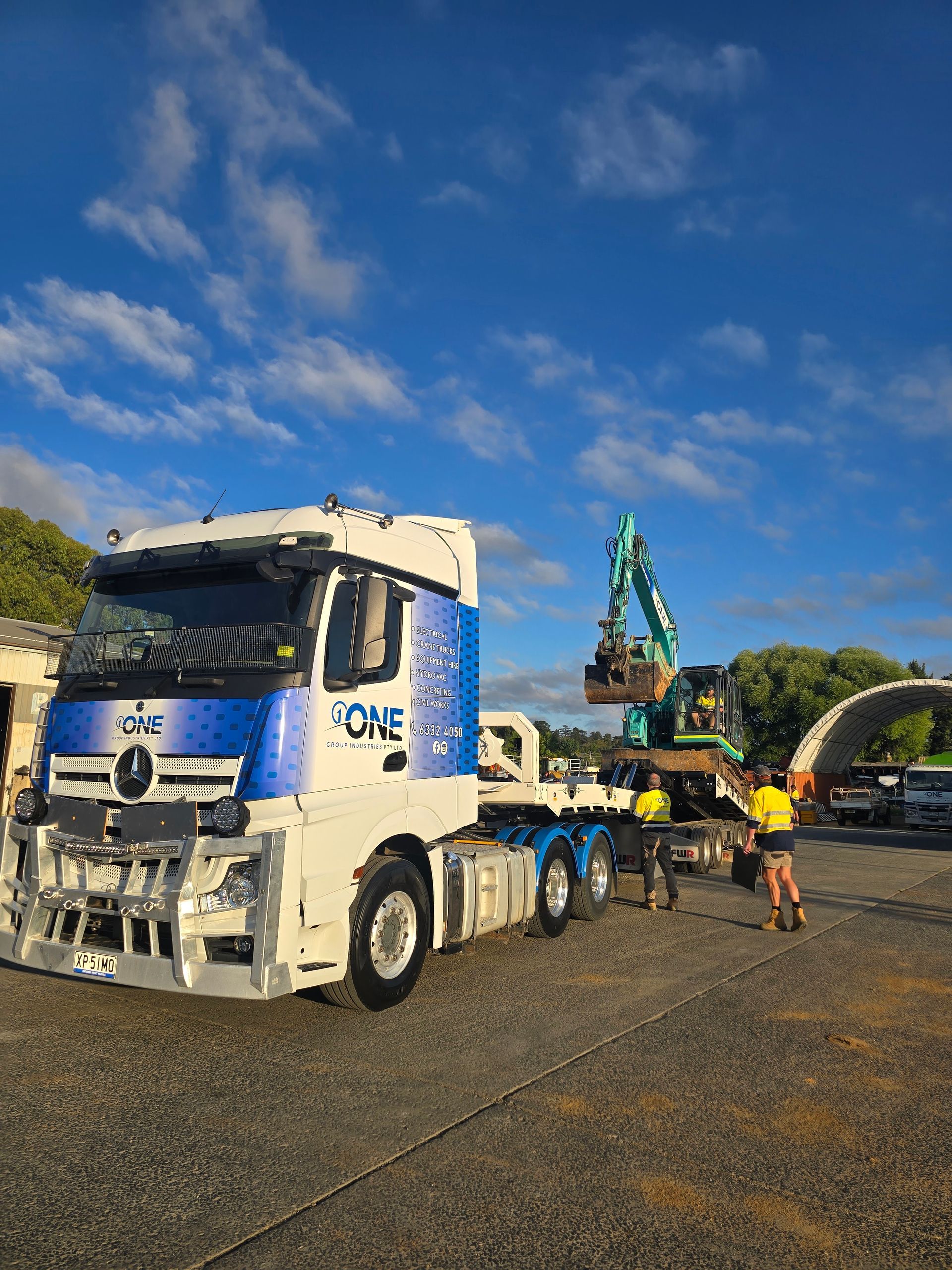 A Close-Up of A White Truck Door — One Group Industries Pty Ltd in Bathurst, NSW