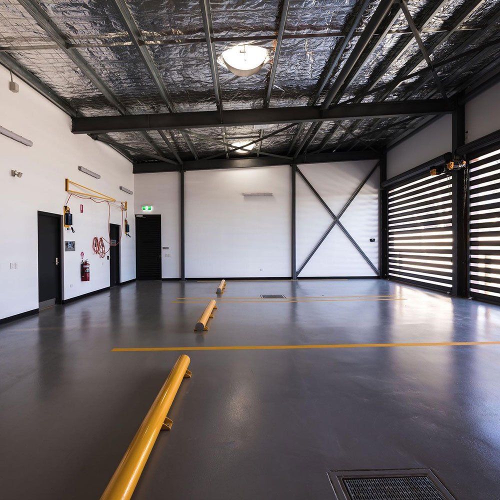 Open Lights on the Gray Ceiling — One Group Industries Pty Ltd in Bathurst, NSW