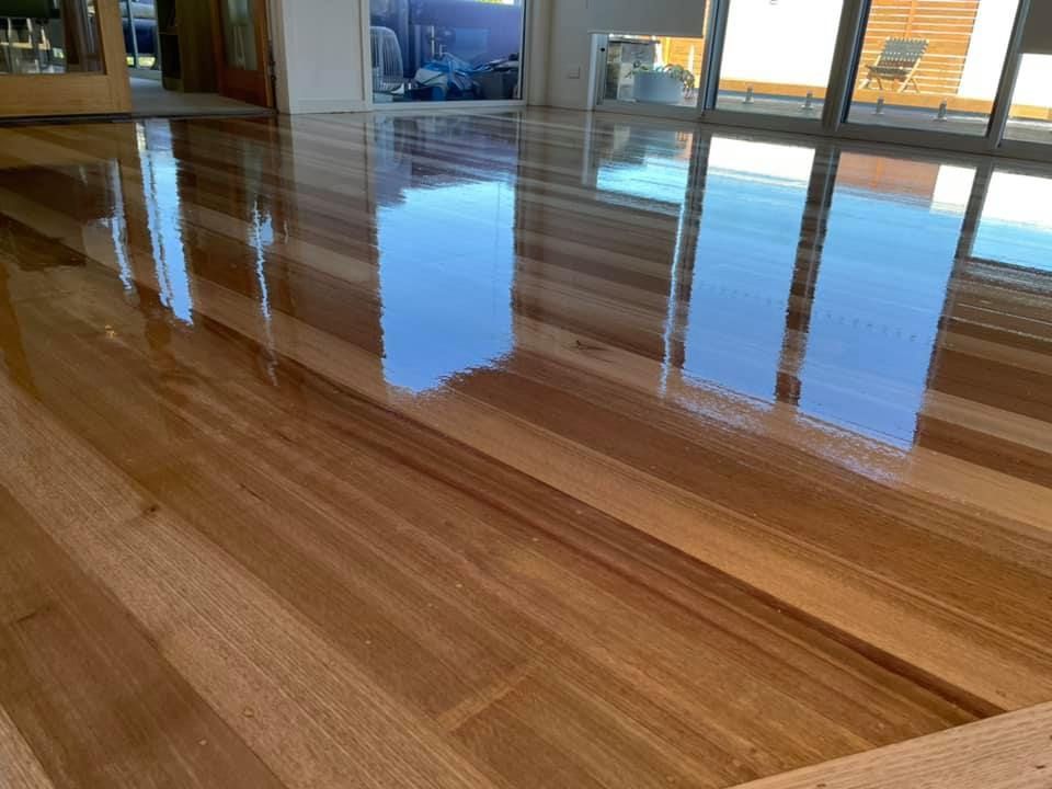A Highly Polished Wooden Floor — Finer Floors In Brighton, TAS