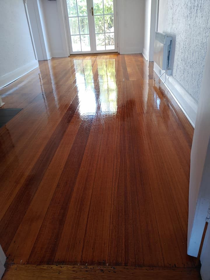 A Room With Polished, Honey-coloured Hardwood Floors — Finer Floors In Warrane, TAS