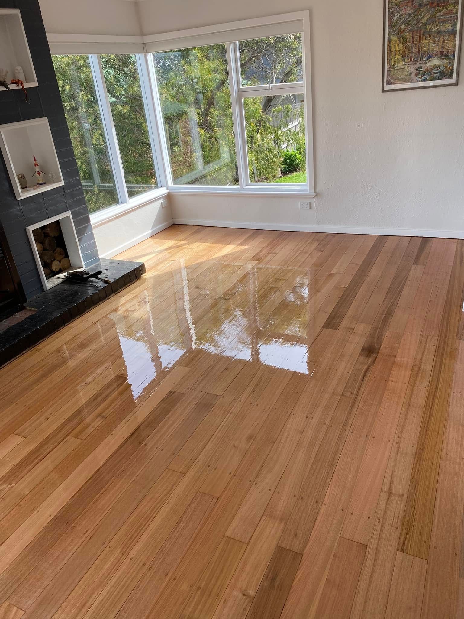 A Room With Polished, Light-toned Wooden Floors — Finer Floors In Glenorchy, TAS