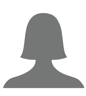 Silhouette of a person with short hair, shoulders visible, on white background.
