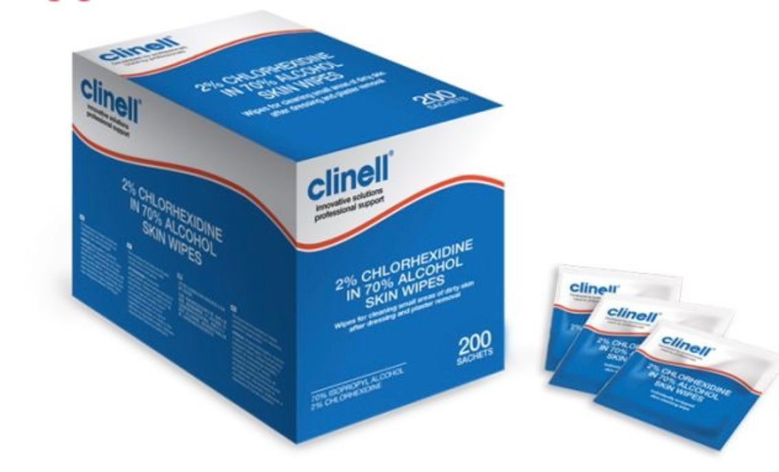 Clinell+Chlorhexidine+Wipes