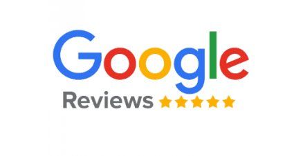 The google reviews logo is shown on a white background.