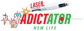 Un logo pour un accro au laser ou une nouvelle vie avec un adictator