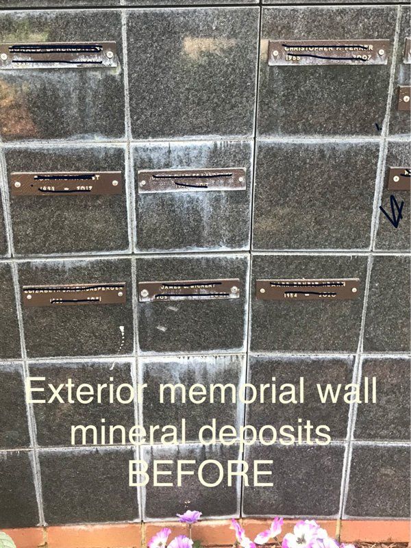 Exterior Memorial Wall — North Port, FL — The Rock Doctor Inc.