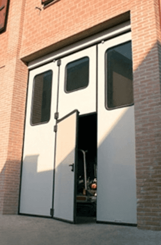 portone a libro carrozzeria bianca