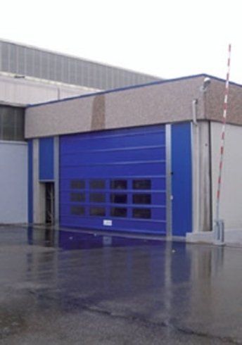 porta sezionale apertura ad avvolgimento